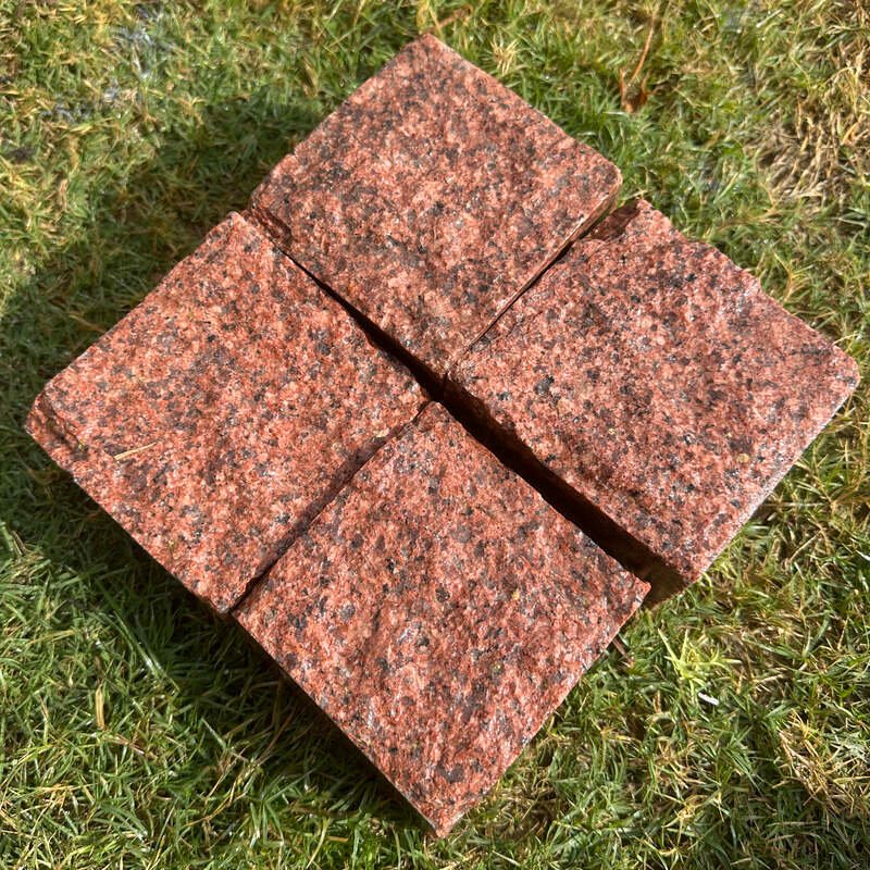 Red granite Sett